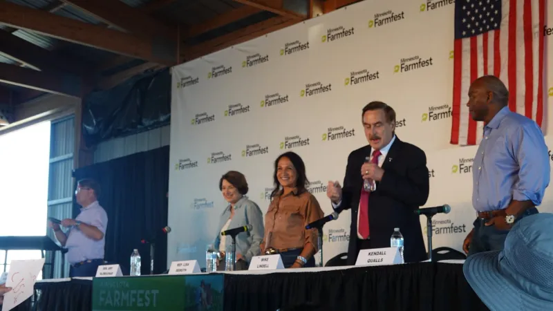 Minnesota governor candidates tangle in Farmfest debate