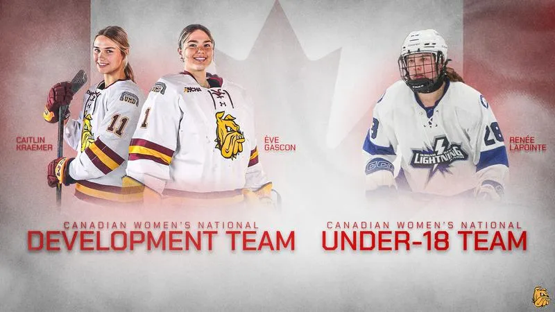 Gascon, Kraemer and Lapointe Named to Canadian Teams