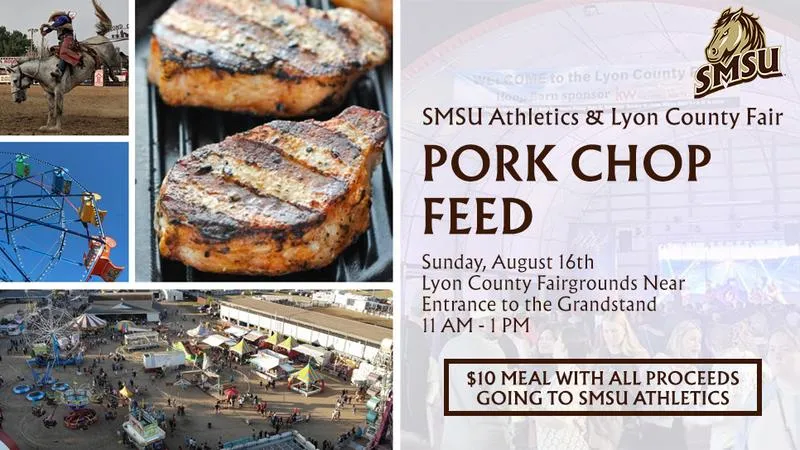SMSU Athletics to host Pork Chop Feed this Sunday at the Lyon County Fair