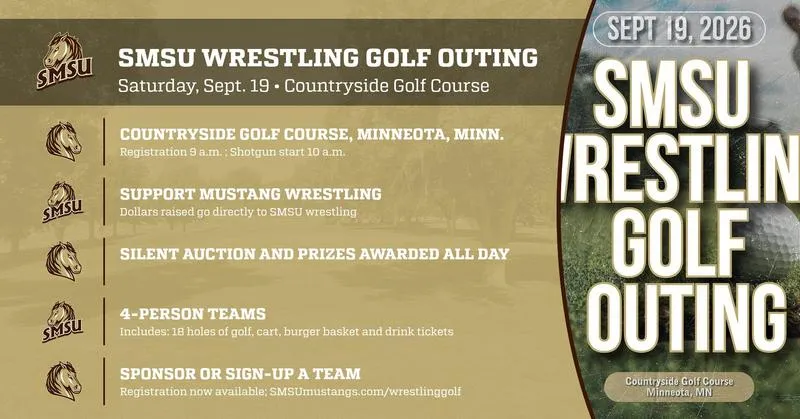 Annual SMSU wrestling golf tournament set for Sept. 19