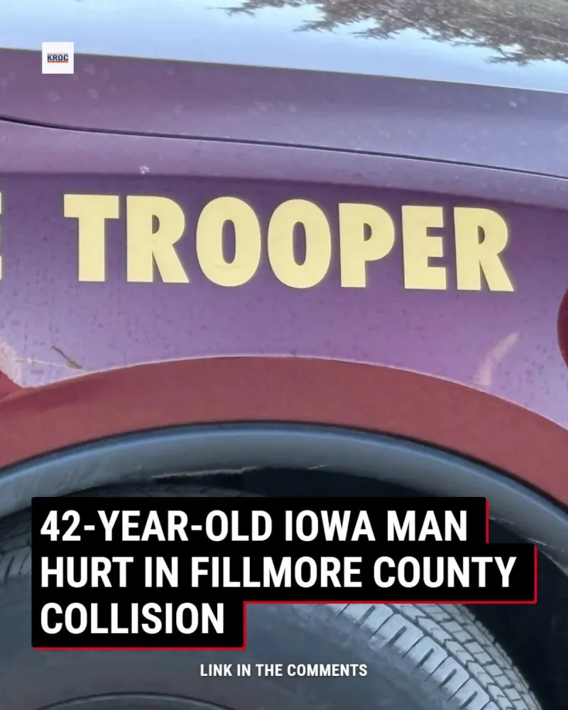 42-Year-Old Iowa Man Hurt in Fillmore County Collision