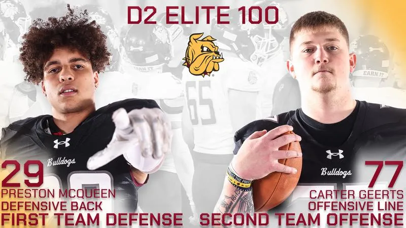 Geerts and McQueen Named to D2Football.com Elite 100 Watch List