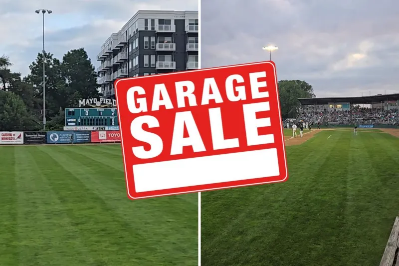 Rochester Honkers Selling Pieces of Mayo Field at Garage Sale