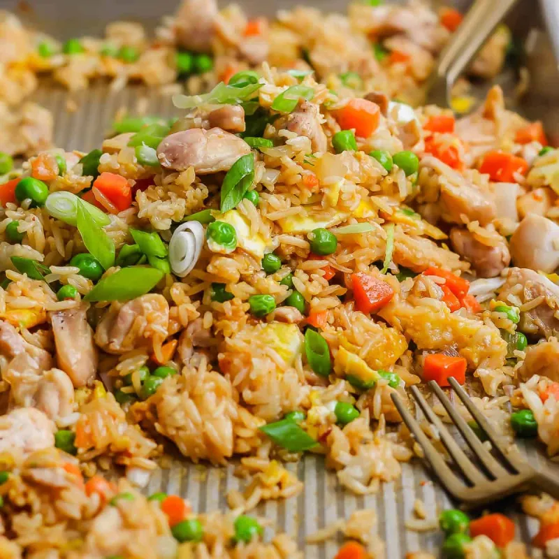 Sheet Pan Fried Rice
