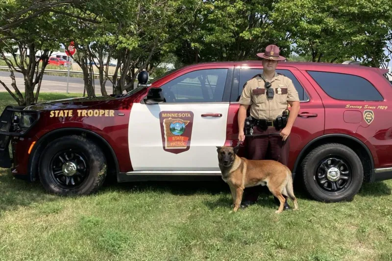 A 'Very Good Boy' Celebrates Retirement As a K9 Minnesota Trooper