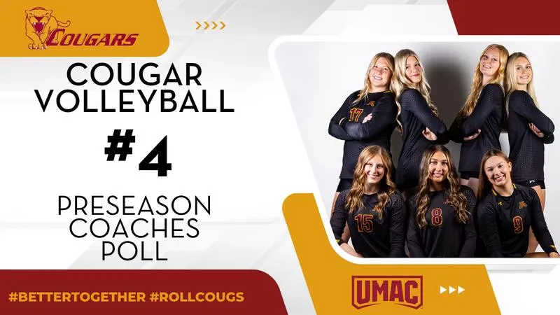 Cougar Volleyball Selected Fourth in UMAC Preseason Poll