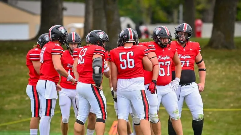 Knights football tabbed third in UMAC preseason poll