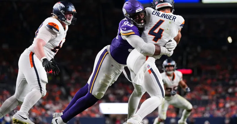 Ehlinger's big night for the Broncos ends in 34-6 rout of Vikings