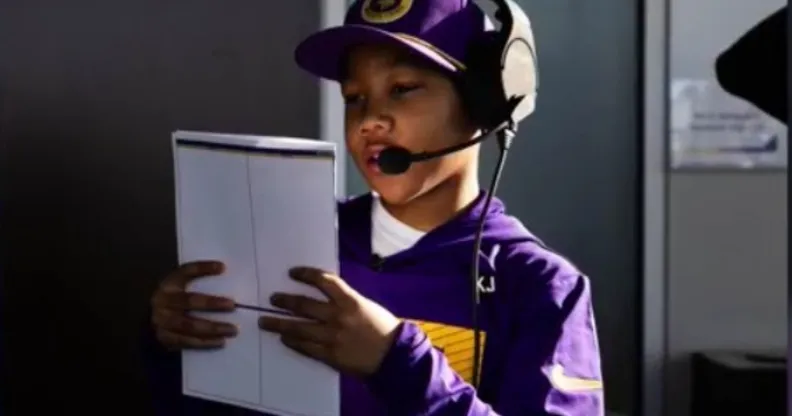 11-year-old with bone cancer used football to stay strong - then got to coach the Minnesota Vikings