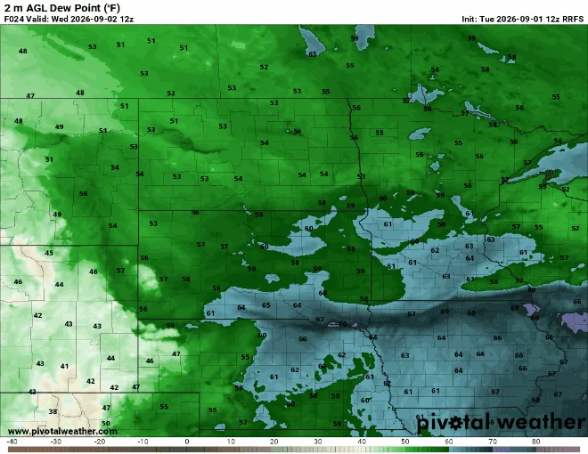 Humid air moves back in with continued above-normal temperatures