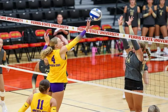 Minnesota State Falls in a Five Set Thriller vs No. 9 Fresno Pacific