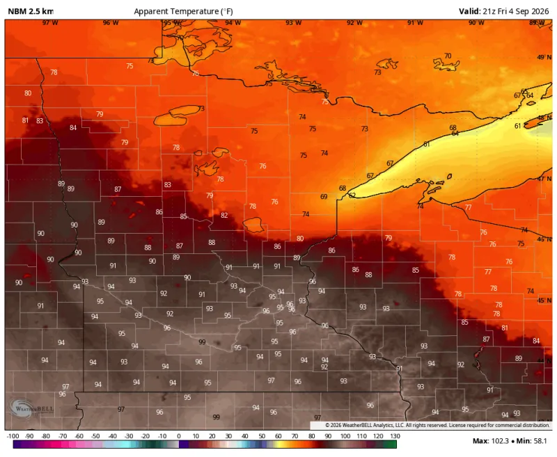 Hot, humid holiday weekend with periodic thunderstorms