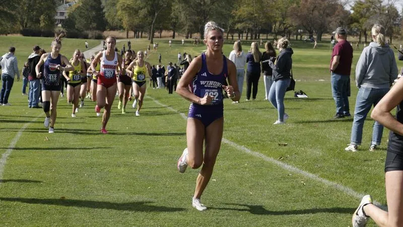 WSU women's cross country leads all NCAA DII teams with third place finish at the Augustana Twilight