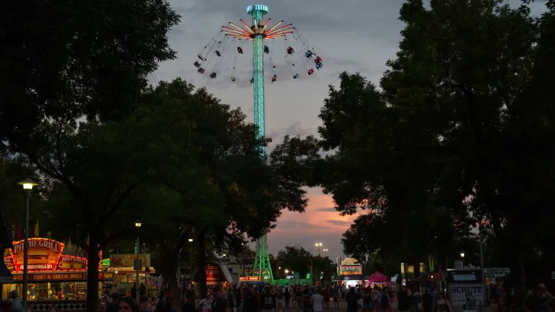 Another sultry day at the fair on Sunday