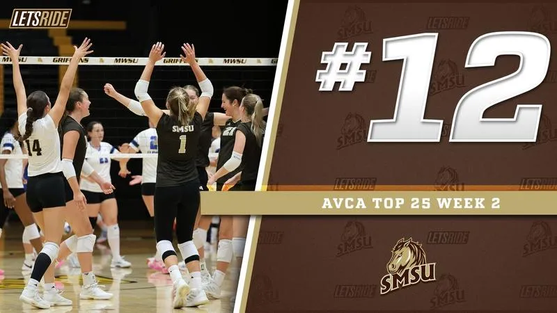 Mustangs ranked No. 12 in recent AVCA poll