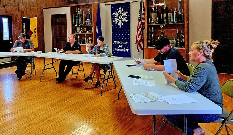 Ostrander Approves Preliminary Levy, Seeks Propane and Garbage Bids