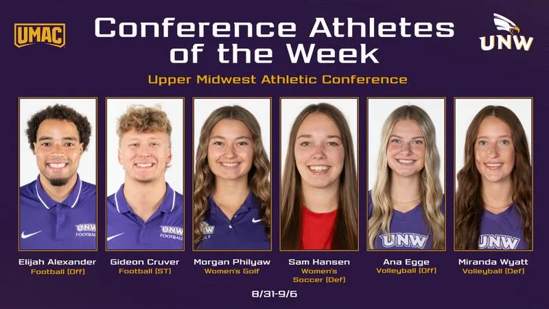 Six Eagles Open Season as UMAC Athletes of the Week
