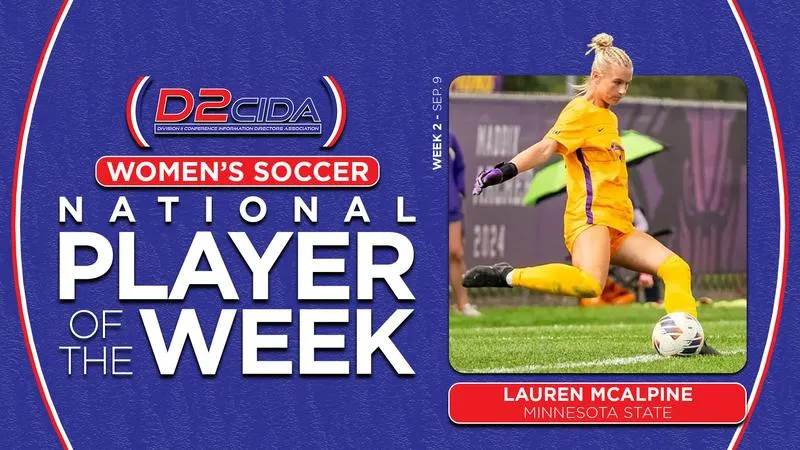 McAlpine claims D2CIDA Women's Soccer National Player of the Week