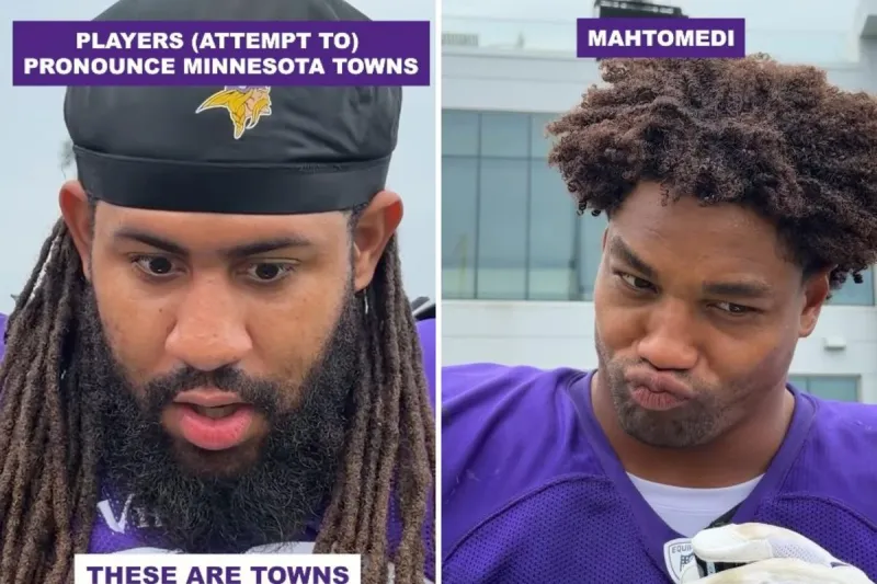 Watch MN Vikings Players Attempt to Pronounced MN Town Names