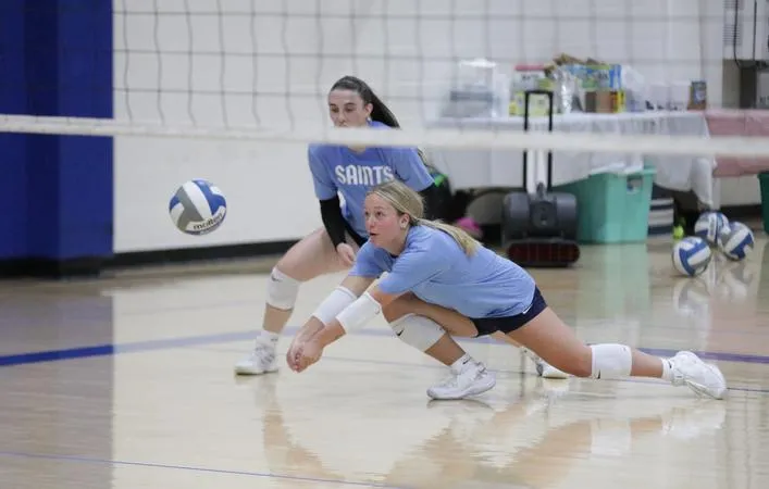 Volleyball Falls at Lawrence in Four Sets