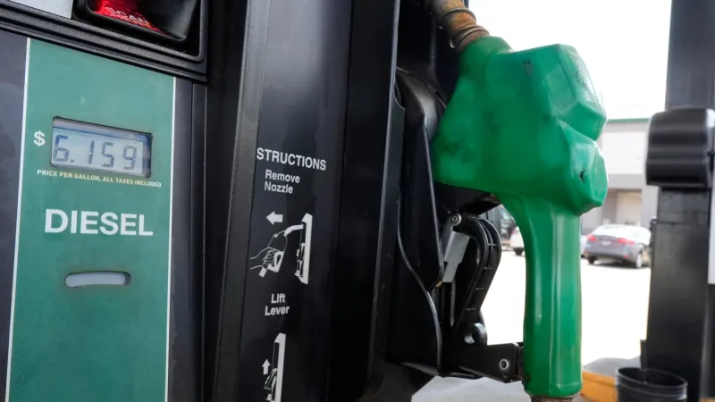 U.S. diesel prices soar past $6 a gallon
