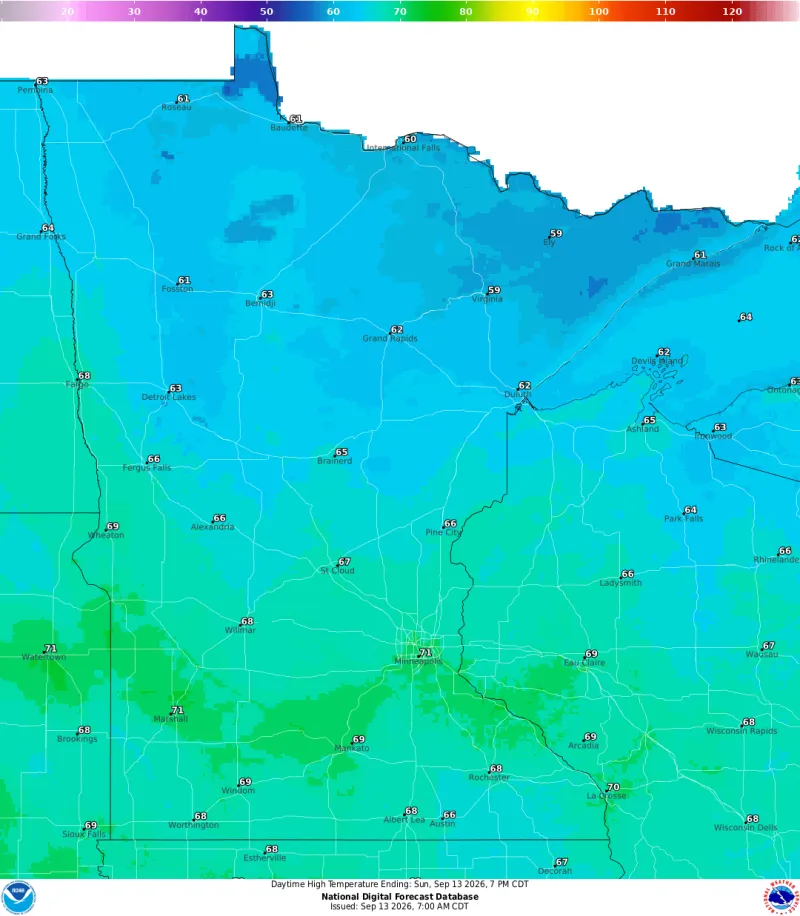 Fall-like feel arrives with cooler temperatures and low humidity