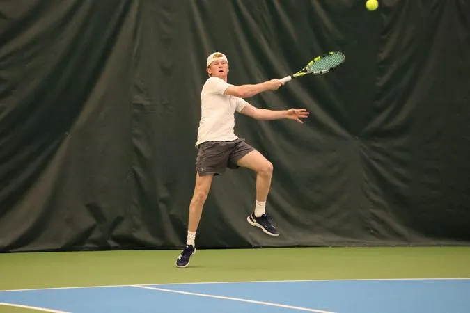 Men's Tennis Shutout in Conference Opener
