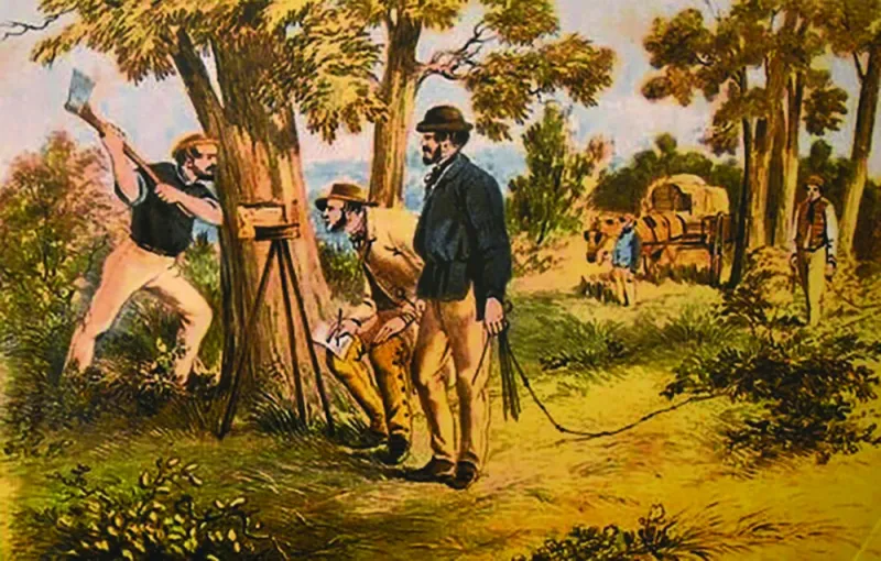 Peering at the Past -- Chaotic Clash Between Farmers, Claim Jumpers and Land Sharks