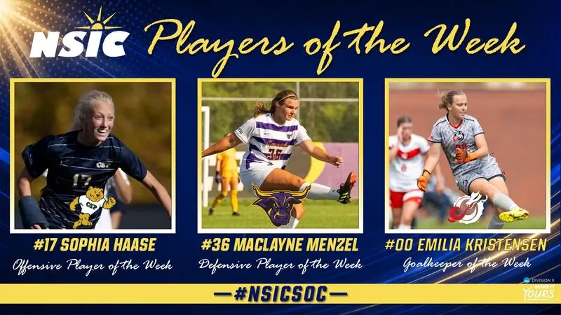 Menzel receives NSIC Defensive Player of the Week honors