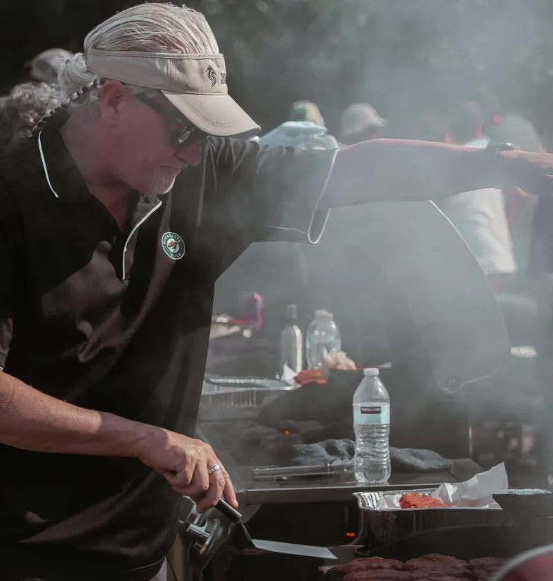 The Meating Draws Men From Miles Around For Free Celebration