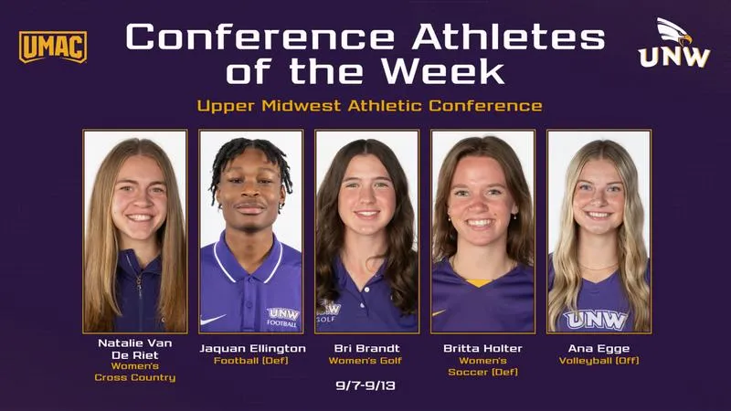 UNW Adds Five UMAC Athlete of the Week Awards