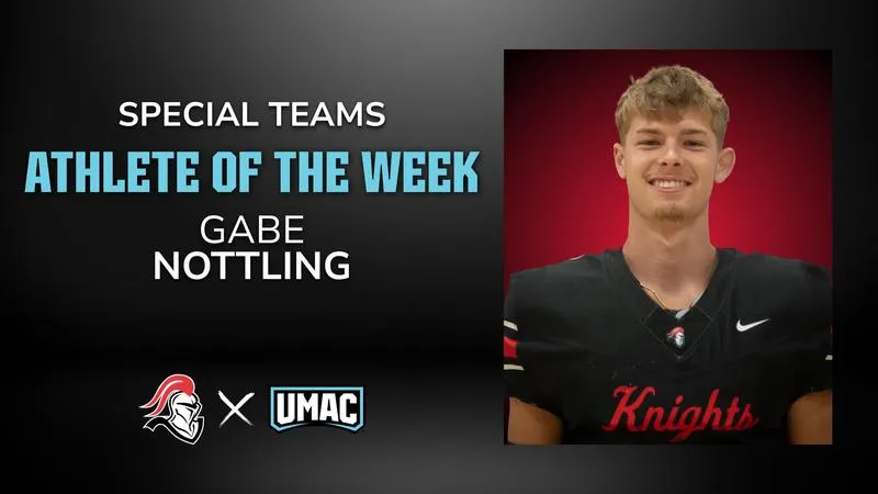 Gabriel Nottling named UMAC special teams athlete of the week