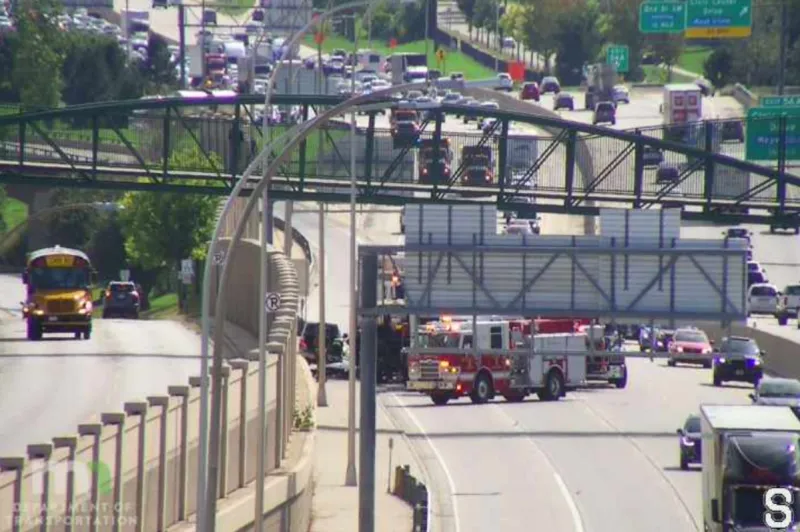 School Bus Fire Causes Highway 52 Delays in Rochester