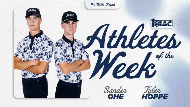 Freshmen Duo Sander Ohe and Tyler Hoppe Named September 15 MIAC Men's Golf Athletes of the Week