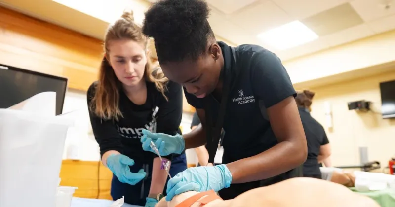 Area students get hands-on healthcare experience through science academy
