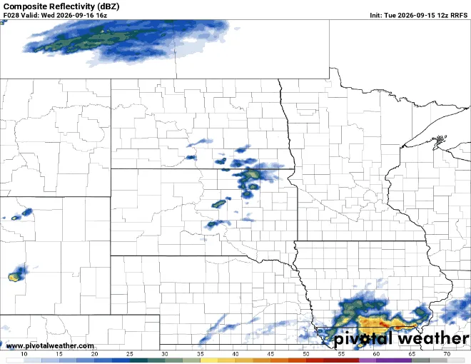 Next chance of showers late Wednesday with more rain Friday