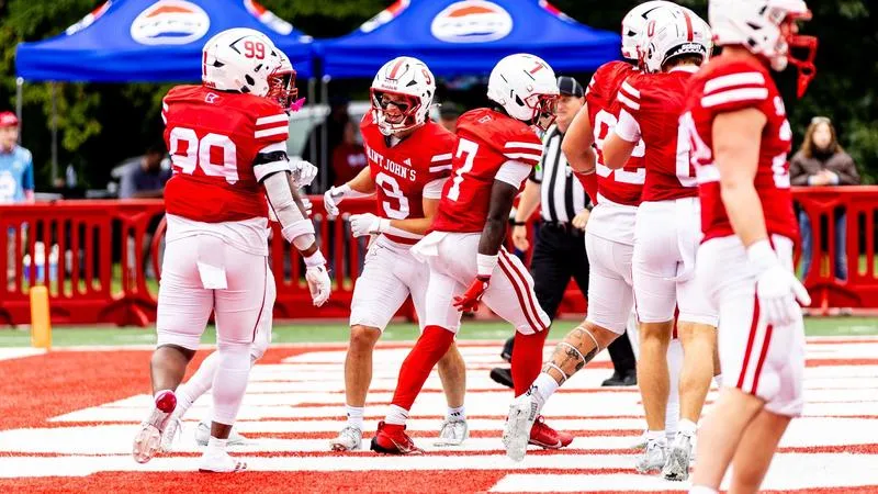 Hoyt's Pick-6 Helps Get No. 5 SJU Started in 77-0 Win Over Hamline