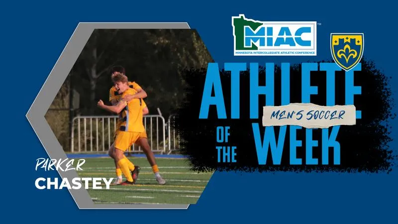 Parker Chastey Named MIAC Men's Soccer Offensive Player of the Week