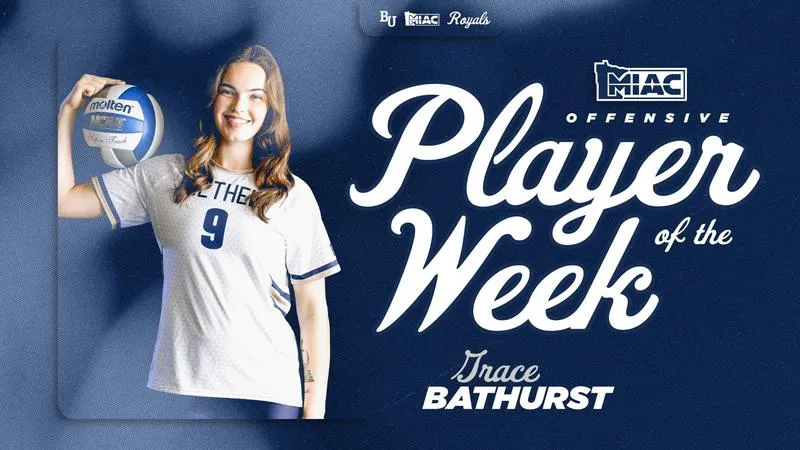 Grace Bathurst Named September 21 MIAC Volleyball Offensive Player of the Week