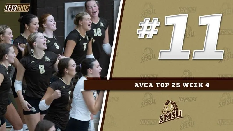 SMSU volleyball moves up to No. 11 in most recent AVCA poll