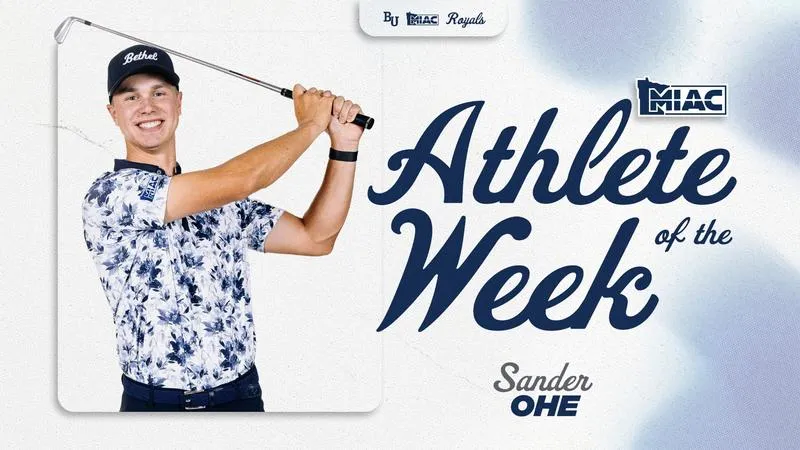 Freshman Sander Ohe Earns Second-Straight MIAC Men's Golf Athlete of the Week Award