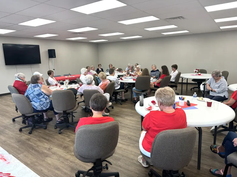 Retired teachers gather for reunion on first day of school