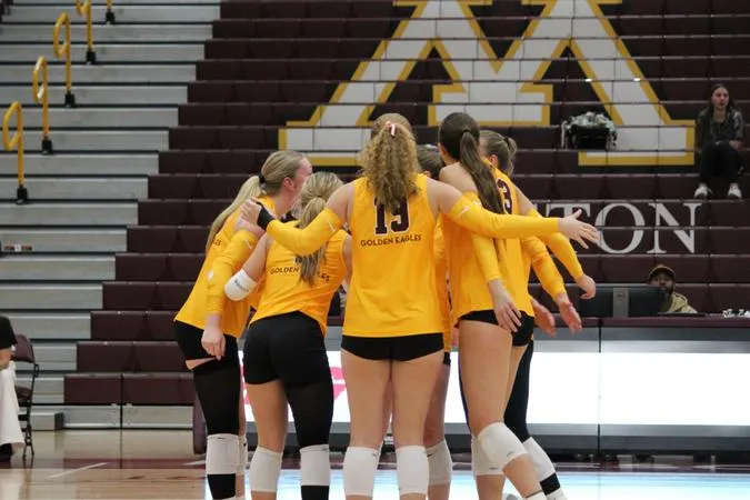 Scrappy Golden Eagles Fall in Four Sets to MSU Moorhead