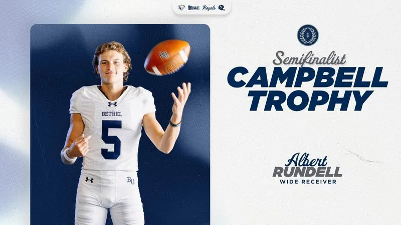 Albert Rundell Named a 2026 NFF William V. Campbell Trophy Semifinalist
