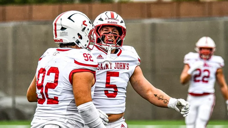 SJU Football Holds Steady at No. 5 in AFCA Poll