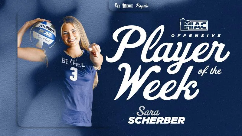 Sara Scherber Named September 28 MIAC Volleyball Offensive Player of the Week