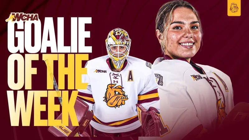 Gascon's Double Shutoout Weekend Earns WCHA Goaltender of the Week Accolades