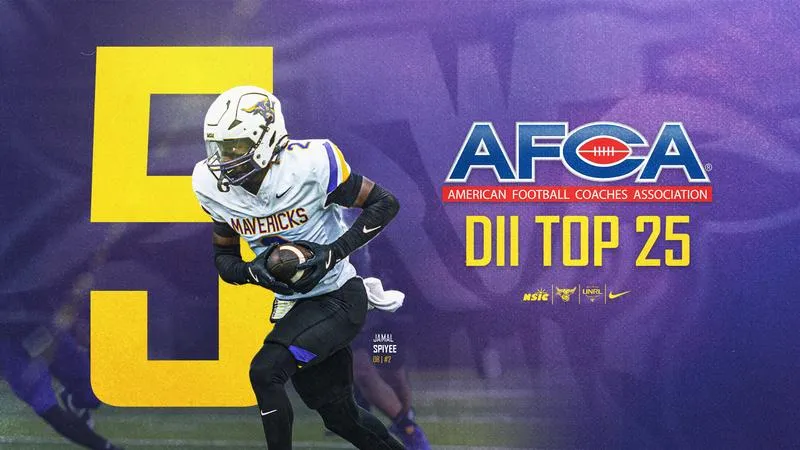 Mavericks Fifth in Newest AFCA Top 25; Remain Third in D2Football.com Poll