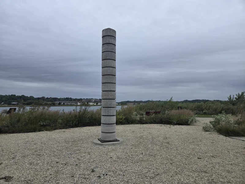What is That Cement Pillar at Cascade Lake in Rochester?