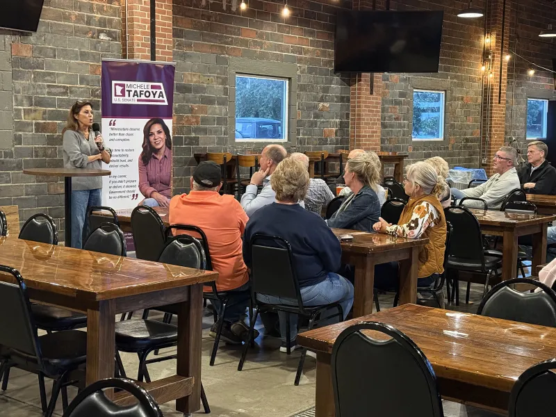 Republican U.S. Senate candidate campaigns in Luverne